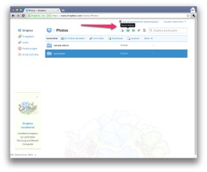 Ordner anlegen Button 